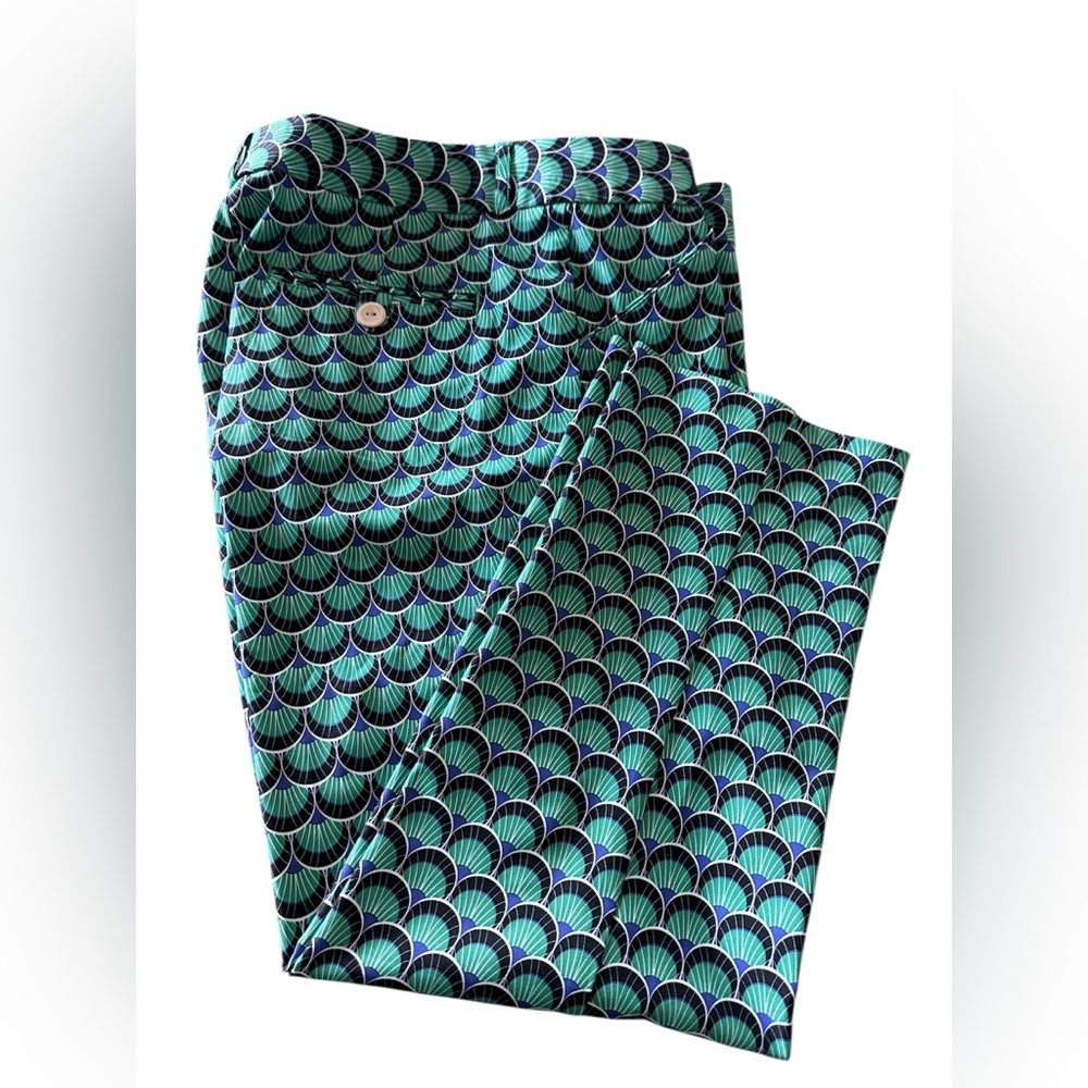 Peter Millar Geo Green Golf Pants Size 8‎ stretch